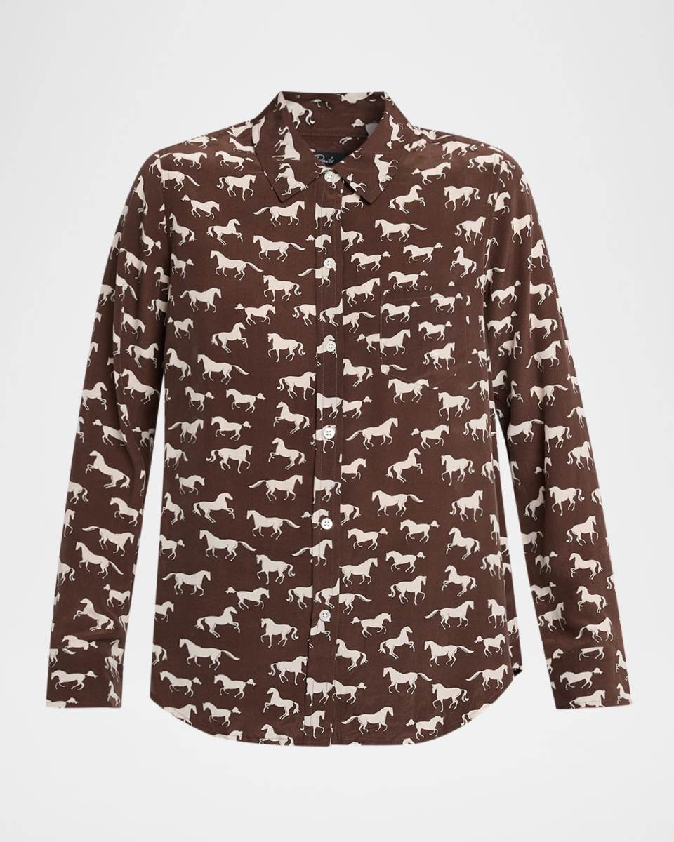 Kate Silk Long-Sleeve Blous